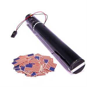 40cm El Kanonrör m. BIO Flaggor US